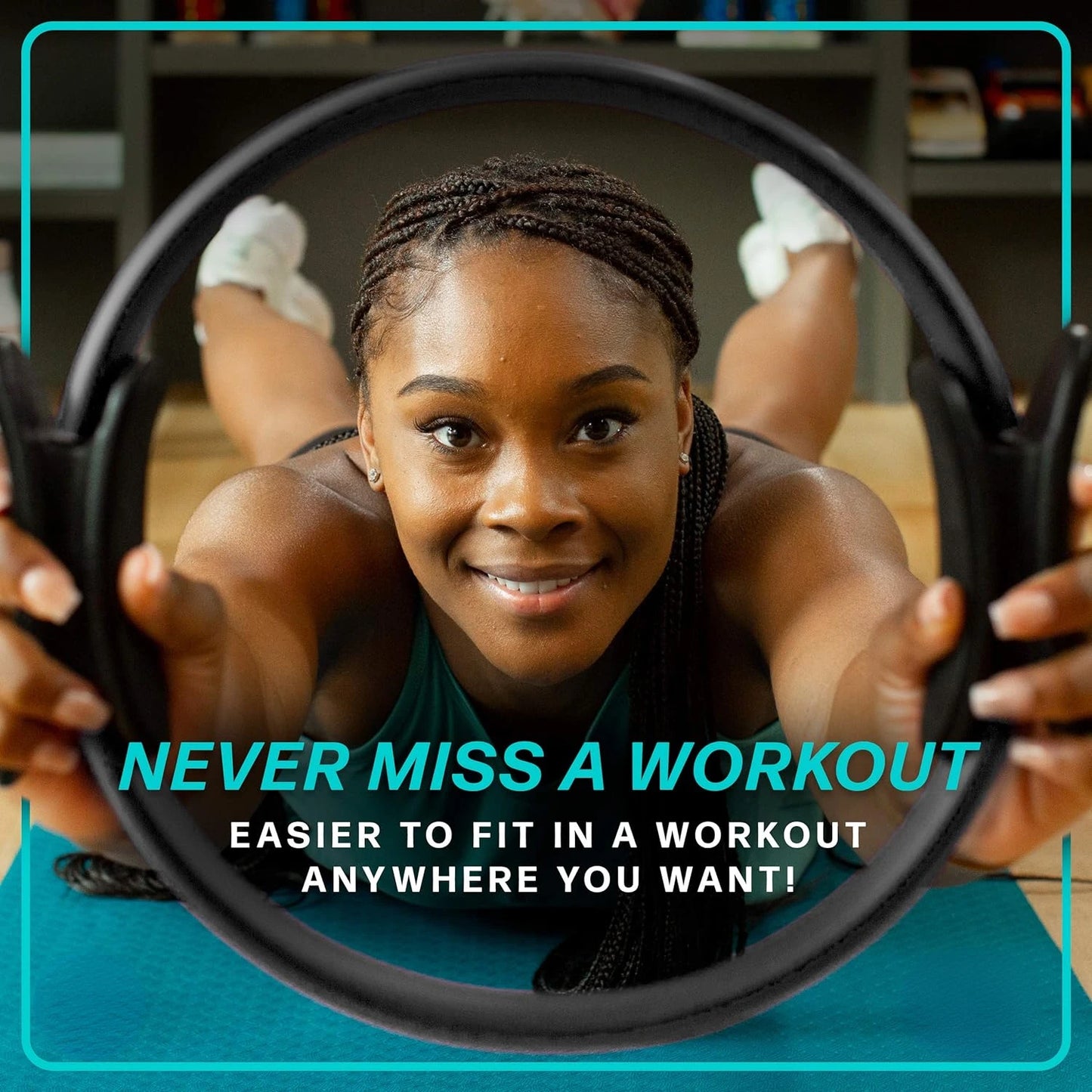 Transform your fitness routine with this premium high-quality magic 12" dual grip Pilates ring for ultimate toning results. Revo