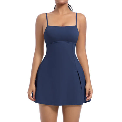 XL Pad Bodysuit Women Anti Shorts Yoga Set Gym Running One Piece Jumpsuit Tennis Skirt Workout Tracksuit Dance Fitness Bodysuit