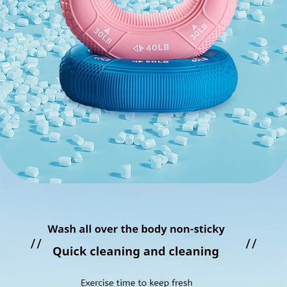 Octagonal Grip Ring 3-Level Resistance Silicone Hand Exerciser for Arm Strength Training Home Gym Fitness Equipment