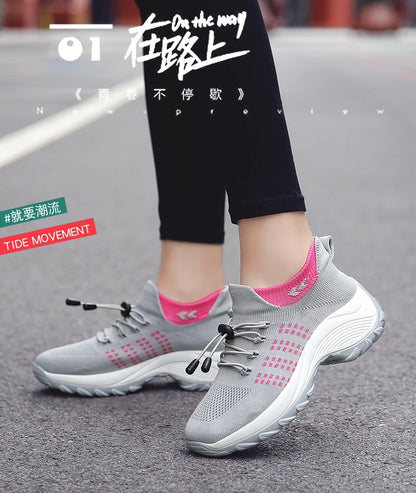 2024 Women Plus Size Shoes Summer Air Mesh Sport Aqua Shoes Outdoor Women's Quick Dry Water Shoes Sneakers Running Shoes 35-45