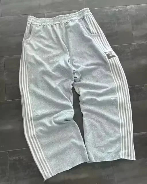 Embroidery Streetwear Men Clothing Fashion Hip Hop Men Pants Sweatpants Loose Casual Y2K Zipper Hip Joggers Men Trousers