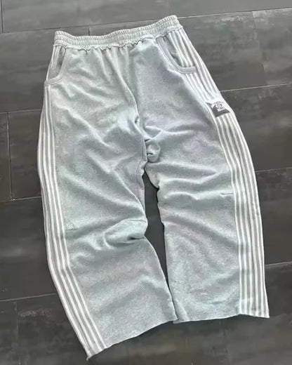 Embroidery Streetwear Men Clothing Fashion Hip Hop Men Pants Sweatpants Loose Casual Y2K Zipper Hip Joggers Men Trousers