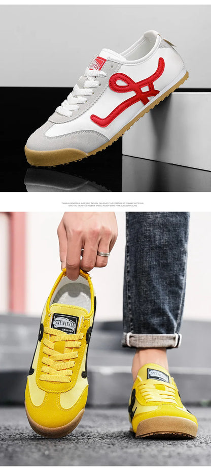 White Red Summer Athletic Shoes for Men Women Comfort Flat Men Running Shoes Retro Jogging Shoes Trainers Men zapatillas hombre