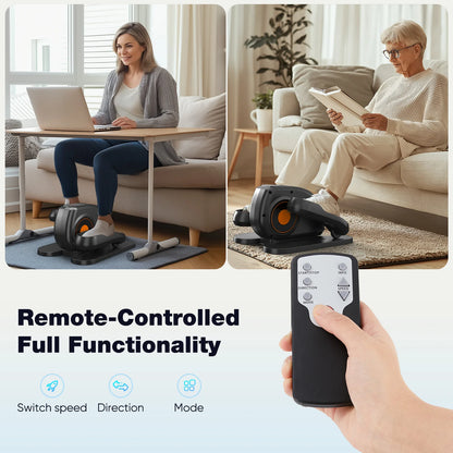 Electric Pedal Exerciser with Adjustable Speed & LED Display Under-Desk Elliptical Machine Home Office Sport Equipment Fitness