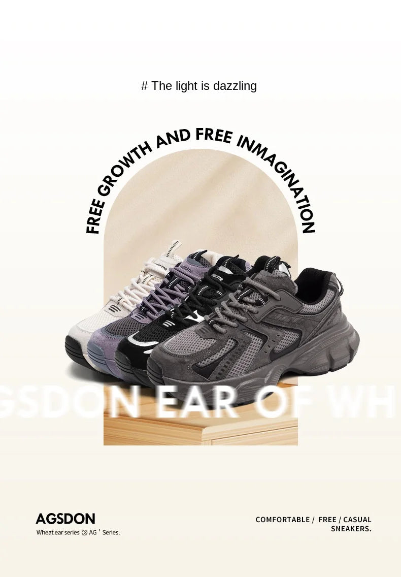 Oulylan Leisure Summer Women Chunky Sneaker Retro Lightweight Mesh Breathable Sports Shoes Ladies Fashion Daily Comfort Footwear