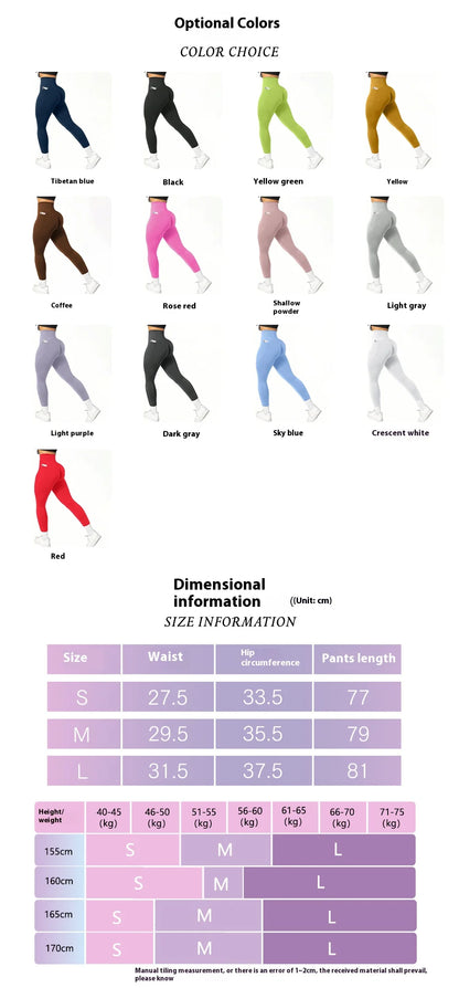 High Waisted Seamless Yoga Pants Butt Lifting Booty Sculpting Gym Leggings with Side Pockets Sexy Workout Tights for Women
