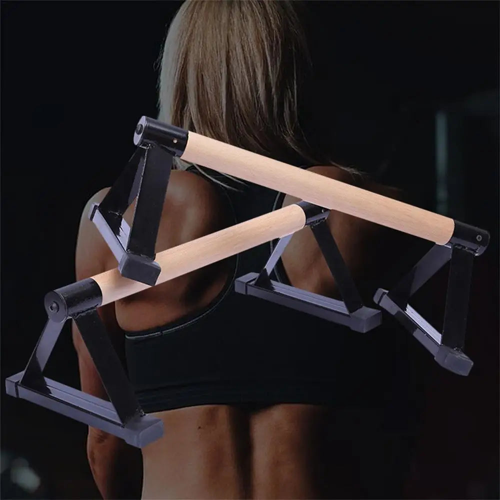 New Wooden Sport Push Up Stands Pushup Gym Exercise Training Chest Parallel Bar Double Rod Push-Up Stand Fitness Equitments