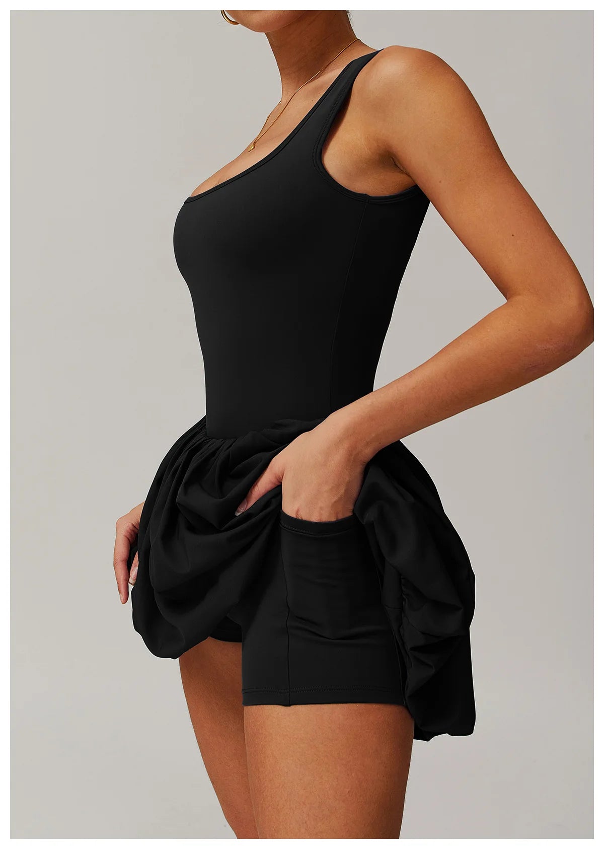 2024 New Women Yoga Jumpsuit Set Sexy Anti Glare One-Piece Jumpsuit Dance Ballet Sports Dress Gym Push up Running Tennis Sports