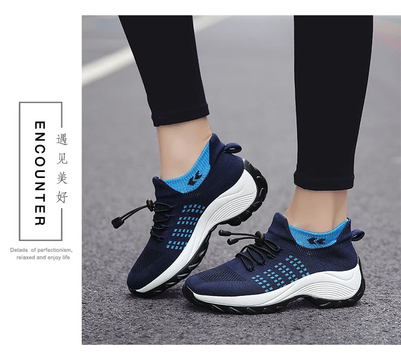 2024 Women Plus Size Shoes Summer Air Mesh Sport Aqua Shoes Outdoor Women's Quick Dry Water Shoes Sneakers Running Shoes 35-45
