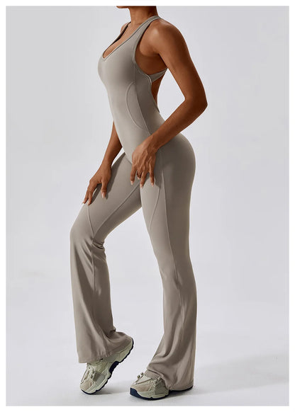 Women Sports Jumpsuit Naked Feeling Gym Set Women Training Yoga Suit Sportswear Fitness Rompers Stretch Female Workout Bodysuits