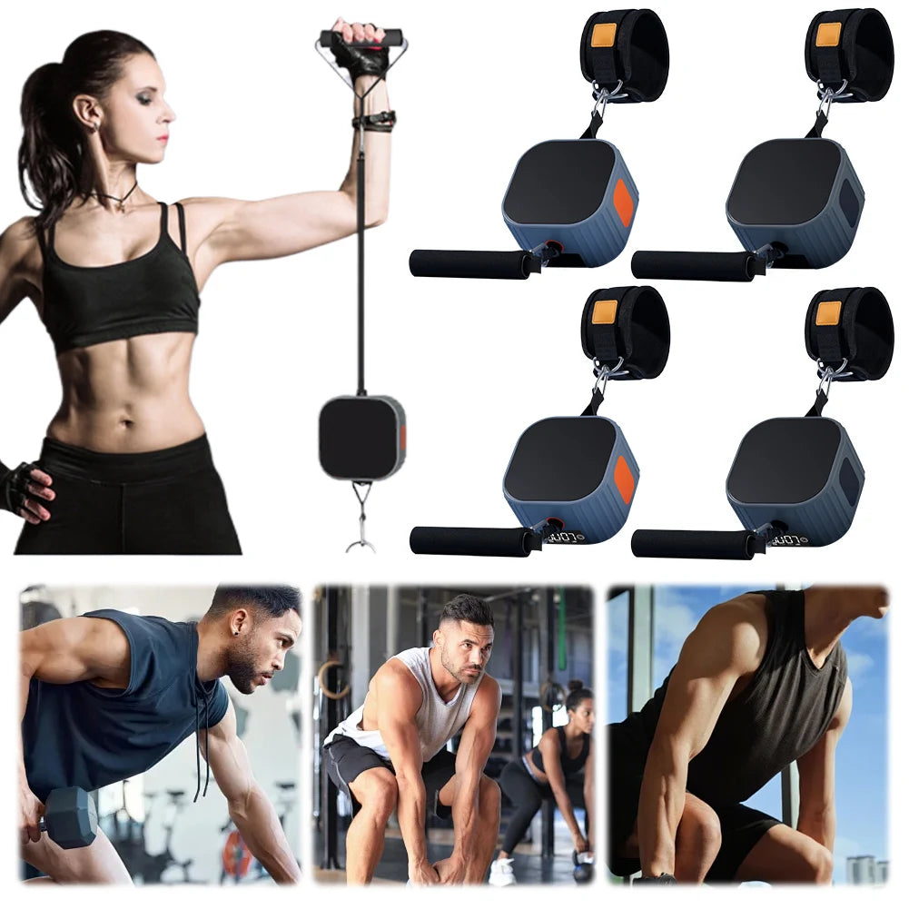 Fitness Pump Fitness Equipment Adjustable Resistance Strength Training Puller with Counter Rowing Machine for Home Gym