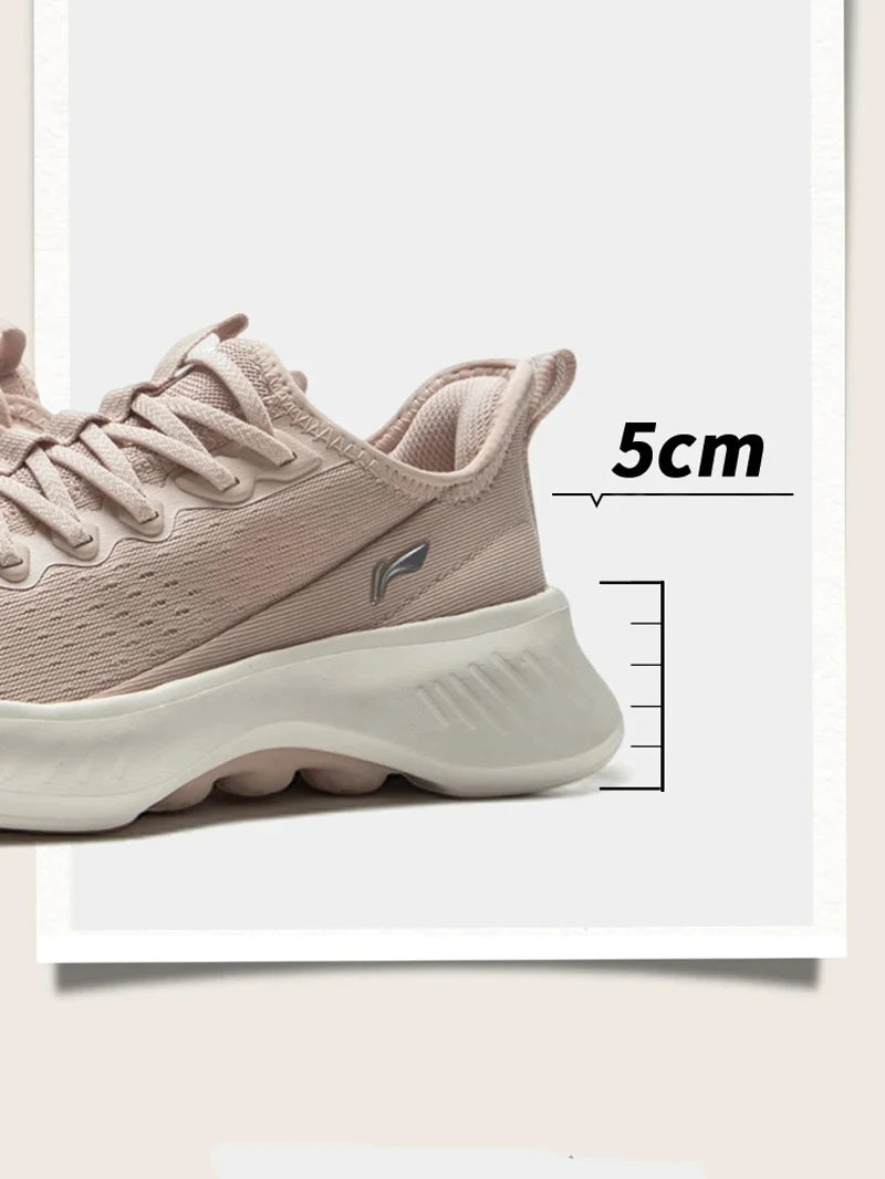 Li-Ning Women SOFT ESSENTIAL V2 Slip-on Casual Walking Shoes Cushion Flexible LiNing Comfortable Sports Sneakers AGLV022