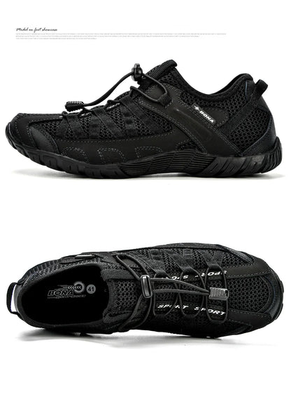 BONA 2023 New Popular Style Men Running Shoes Lace Up Athletic Shoes Outdoor Walkng jogging Sneakers Comfortable Mesh shoes