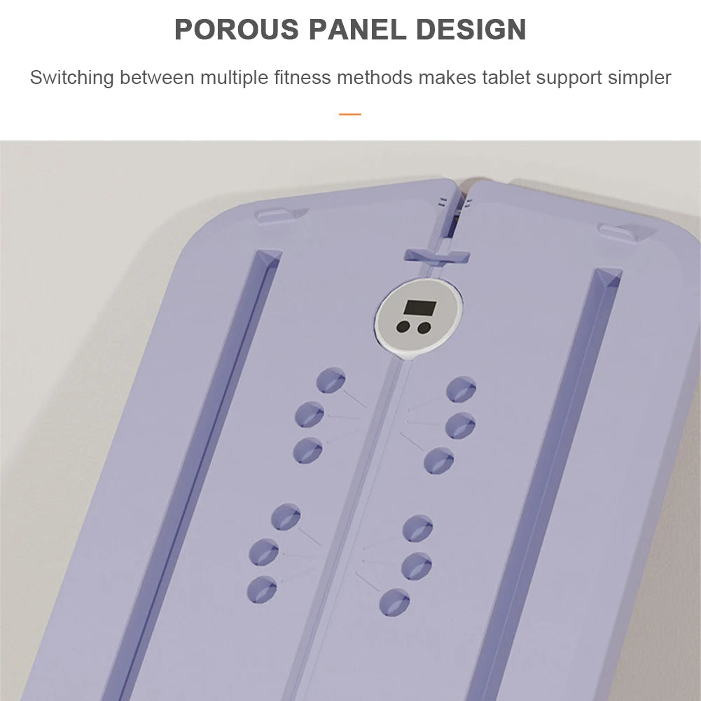 Multifunctional Fitness Board Abdominal Board Non Slip Workout Board with Phone Holder Push Up Board Home Gym Equipment