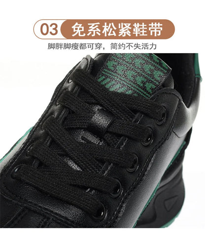 Platform Sports Shoe for Women Autumn 2024 Height Increase Casual Shoes Lace Up Tennis Shoe Water Proof Anti-slip Comfort