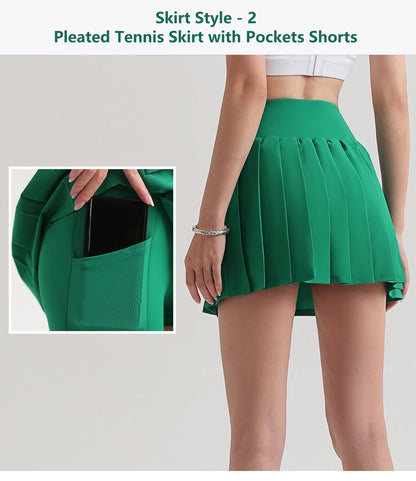 1/2/3Pcs Workout Sets Womens Seamless Gym Sportswear Shock-proof Sport Bra High Waist Yoga Pants Gym Leggings Tennis Skirt