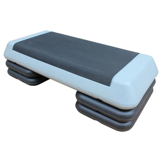 Adjustable Workout Aerobic Stepper in Fitness & Exercise Step Platform Trainer with 4 Risers