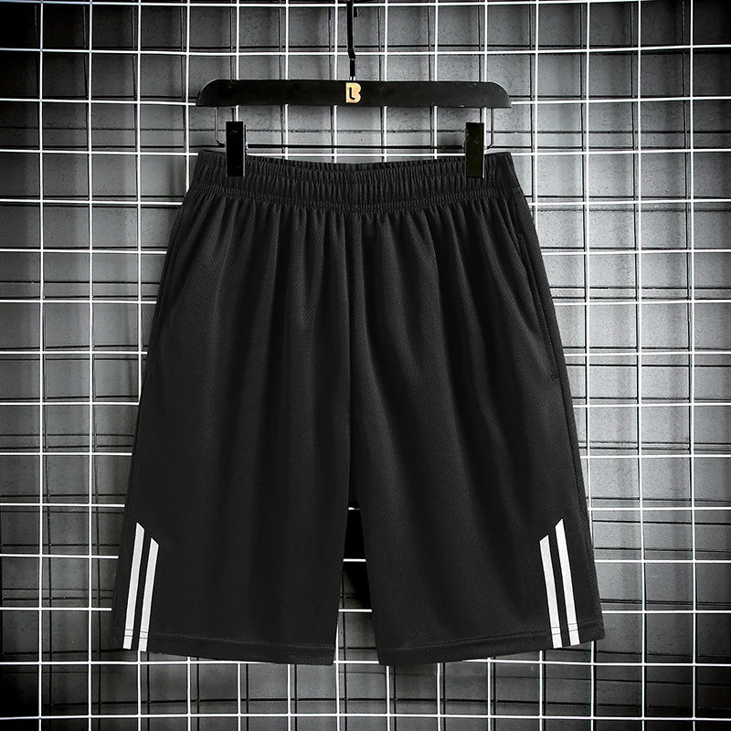 Striped shorts men's and women's outdoor running and fitness pants, lightweight, loose, simple, trendy and versatile pants