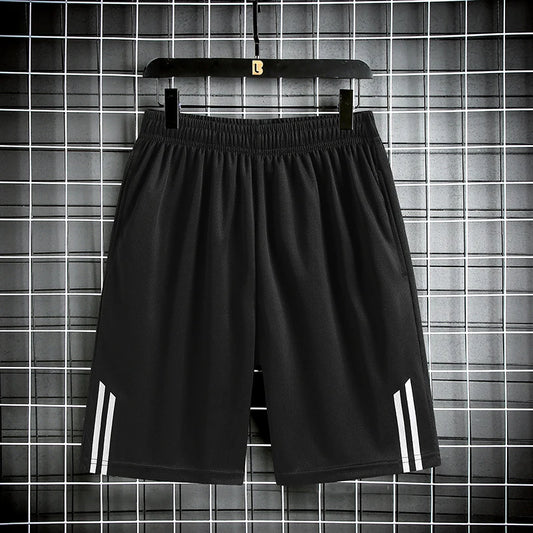 Striped shorts men's and women's outdoor running and fitness pants, lightweight, loose, simple, trendy and versatile pants