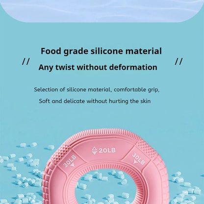 Octagonal Grip Ring 3-Level Resistance Silicone Hand Exerciser for Arm Strength Training Home Gym Fitness Equipment