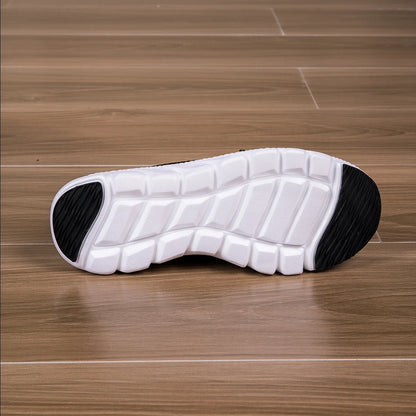 2024 New cross-border large summer hollowed-out woven women's sports casual shoes light running shoes White shoes