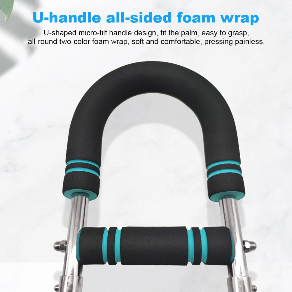 Twister Arm Exerciser with Foam Handle Adjustable Spring Workout Bar Forearm Triceps Chest Expander Portable Fitness Equipment