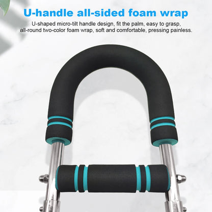 Twister Arm Exerciser with Foam Handle Adjustable Spring Workout Bar Forearm Triceps Chest Expander Portable Fitness Equipment