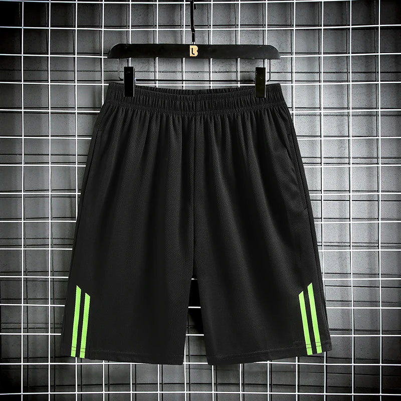 Striped shorts men's and women's outdoor running and fitness pants, lightweight, loose, simple, trendy and versatile pants