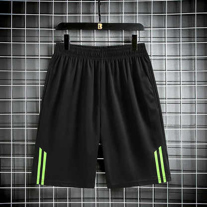 Striped shorts men's and women's outdoor running and fitness pants, lightweight, loose, simple, trendy and versatile pants