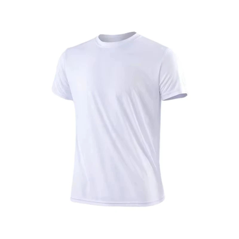 New Summer Men‘s Running Shirts Sport Gym Tees Training Jersey Short Sleeve T-Shirt Quick Dry Compression Sportwear T Shirt Man