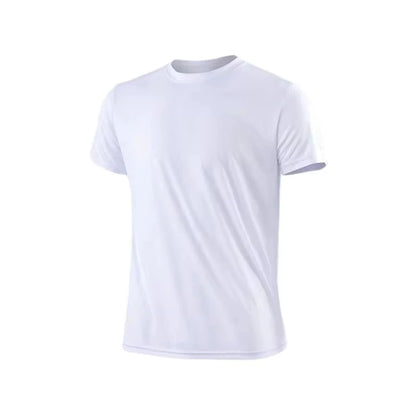 New Summer Men‘s Running Shirts Sport Gym Tees Training Jersey Short Sleeve T-Shirt Quick Dry Compression Sportwear T Shirt Man