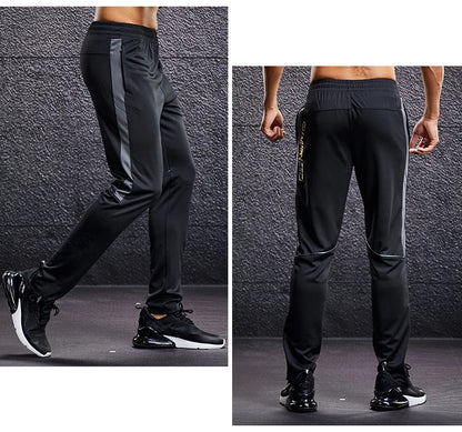 Men Sport Pants Running Pants With Zipper Pockets Soccer Training Jogging Sports Trousers Fitness Football Leggings Sweatpants