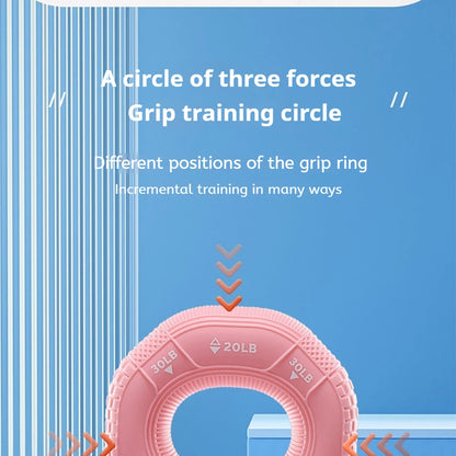 Octagonal Grip Ring 3-Level Resistance Silicone Hand Exerciser for Arm Strength Training Home Gym Fitness Equipment