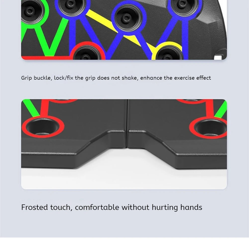 Foldable Multi-Functional Push Up Board Chest  Abs Training Equipment Portable Home Gym Fitness Tool for Men Core Workout