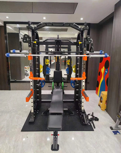 Longmen Frame Equipment, Home Smith Machine, Squat Bench, Multi-functional Fitness Equipment, Comprehensive Training Device