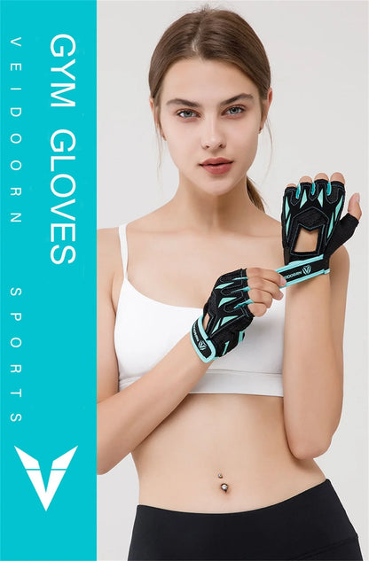 2023 Gym Gloves for Men Women Weight Lifting Half Finger Breathable Anti Slip Training Fitness Workout Gloves