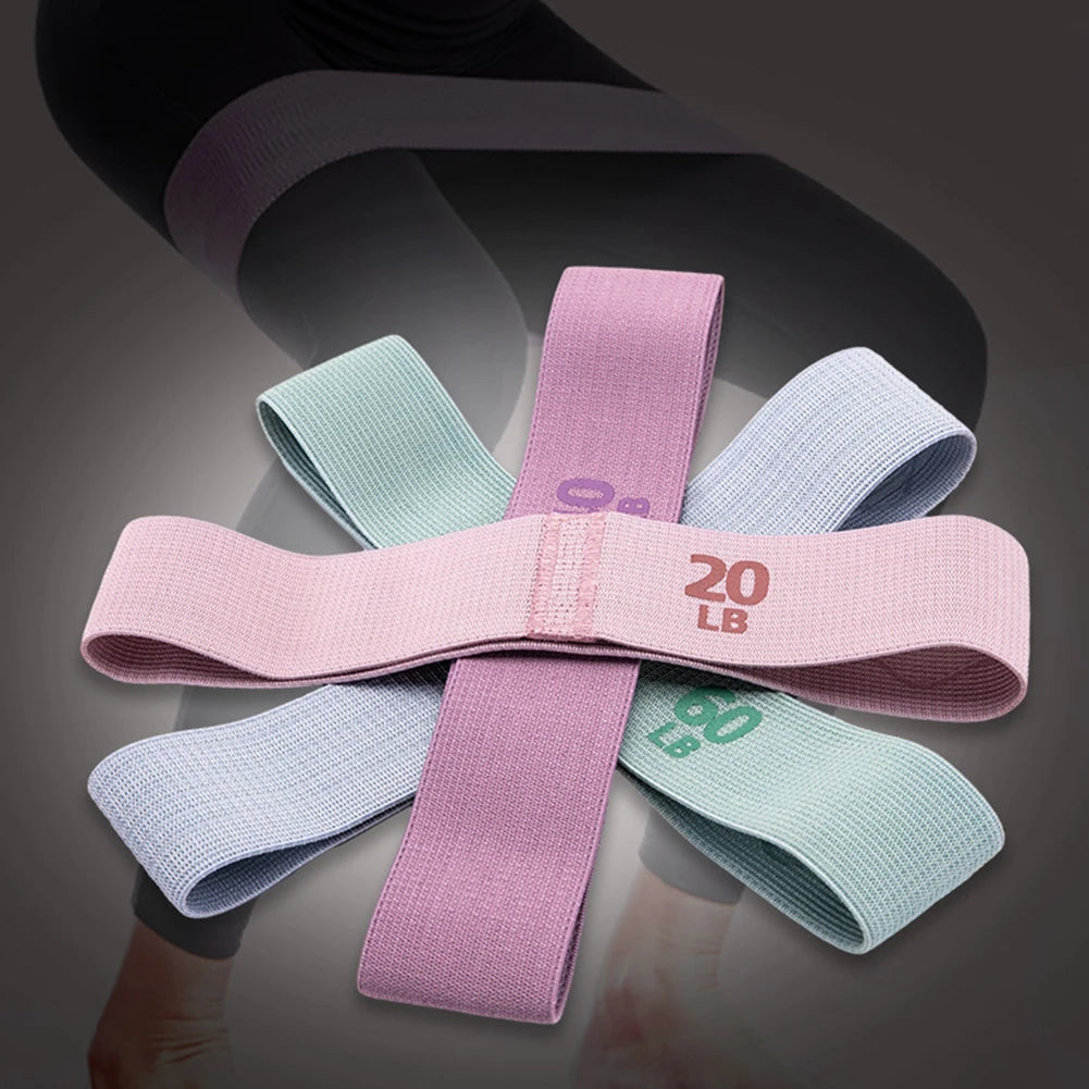 Stretch Fitness Strips Anti-Slip Squat Expander Bands Portable Glute Thigh Elastic Bands Yoga Gym Equipment
