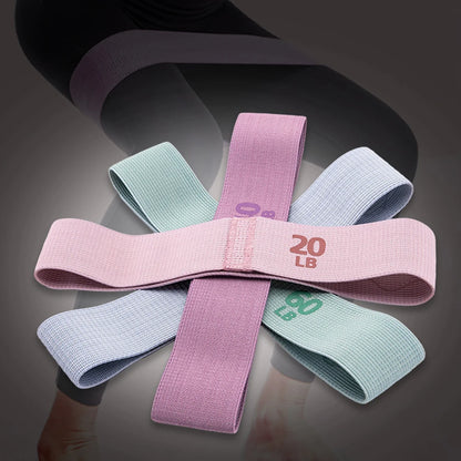 Stretch Fitness Strips Anti-Slip Squat Expander Bands Portable Glute Thigh Elastic Bands Yoga Gym Equipment