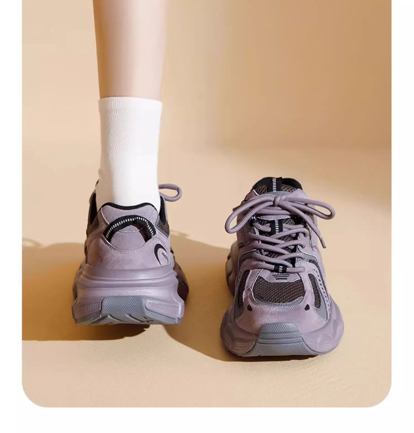 Oulylan Leisure Summer Women Chunky Sneaker Retro Lightweight Mesh Breathable Sports Shoes Ladies Fashion Daily Comfort Footwear