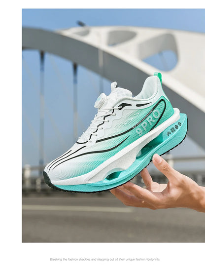 Speciality Carbon Plate Sports Running Shoes Marathon Air Cushion Men Breathable Lightweight Women Comfortable Nonskid Sneakers