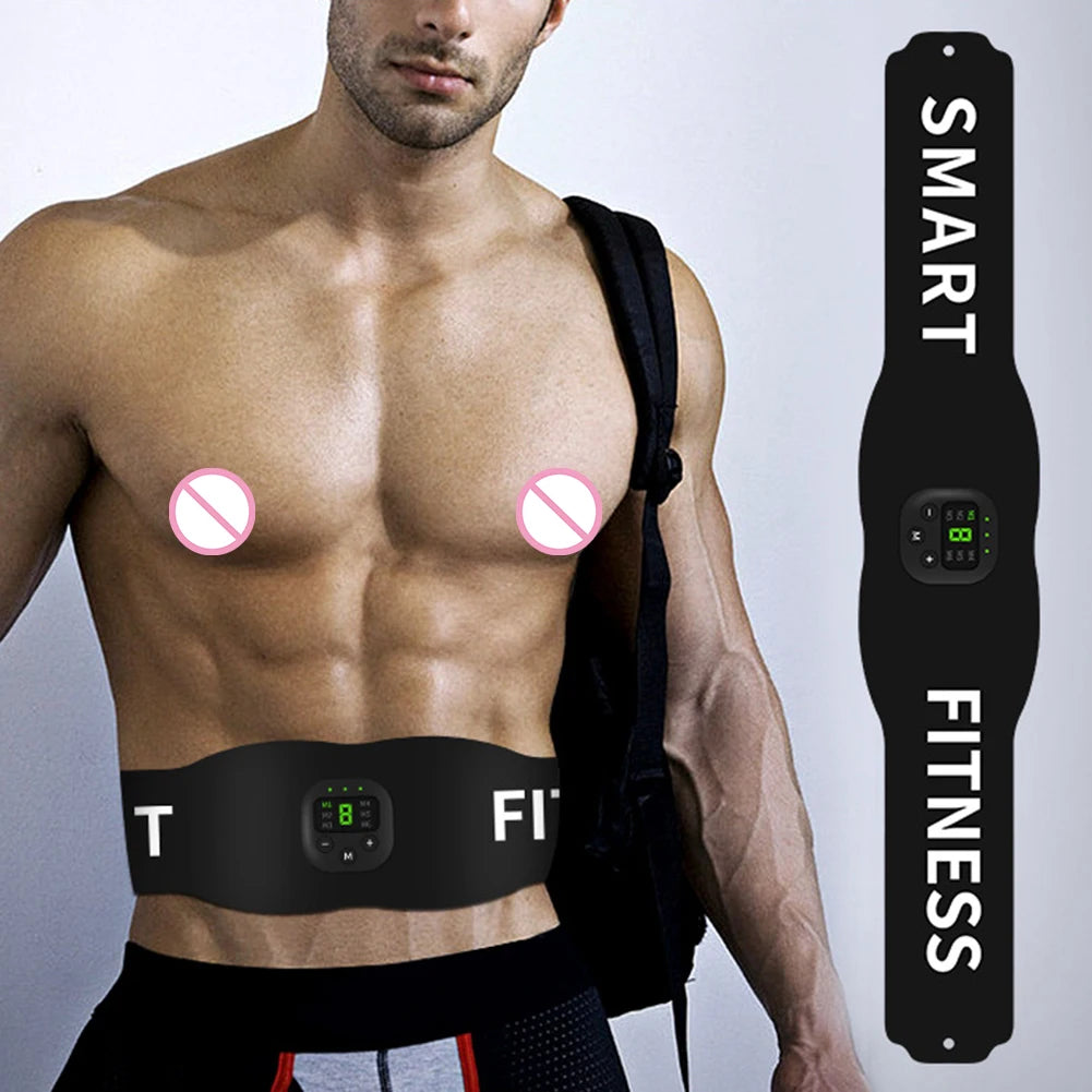 Slimming Belt Belly Weight Loss Abdominal Exercises Exercise Massager Body Shaping 19 Modes Rechargeable Gym Fitness Equiment