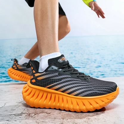 High-quality Chunky Running Shoes Women Men Light Comfy Outdoor Jogging Summer Mesh Breathable Trekking Shoes Versatile Sneakers