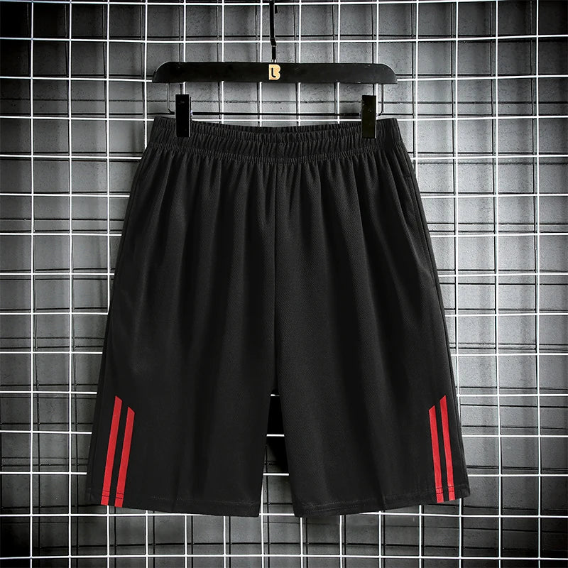 Striped shorts men's and women's outdoor running and fitness pants, lightweight, loose, simple, trendy and versatile pants