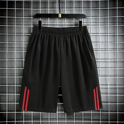 Striped shorts men's and women's outdoor running and fitness pants, lightweight, loose, simple, trendy and versatile pants