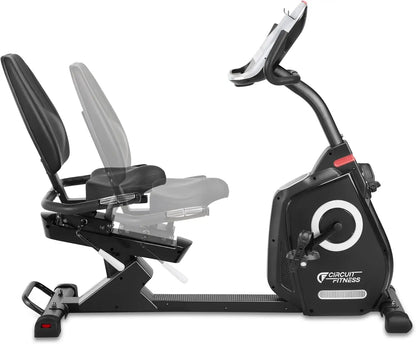 Fitness Recumbent Magnetic Exercise Bike with 15 Workout Programs