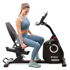 Fitness Recumbent Magnetic Exercise Bike with 15 Workout Programs