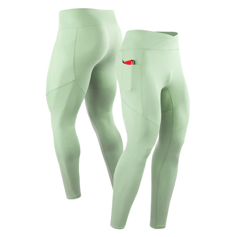 Men’s Sport Tights 2024 – Pocket Gym Leggings