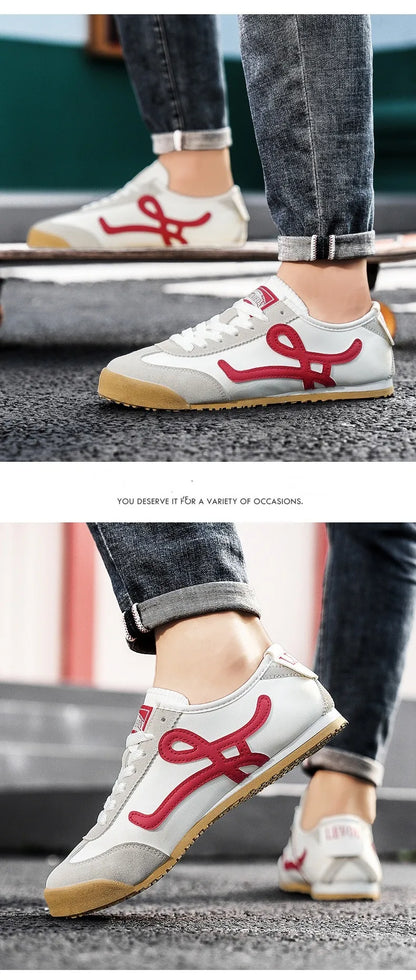 White Red Summer Athletic Shoes for Men Women Comfort Flat Men Running Shoes Retro Jogging Shoes Trainers Men zapatillas hombre
