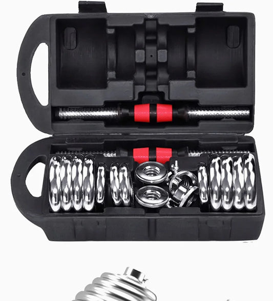 Electroplated dumbbell fitness adjustable dumbbell suit for men and women home exercise equipment.