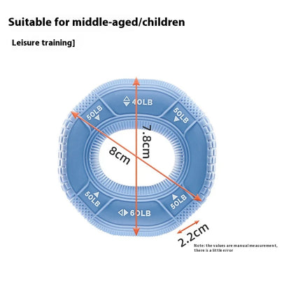 Octagonal Grip Ring 3-Level Resistance Silicone Hand Exerciser for Arm Strength Training Home Gym Fitness Equipment